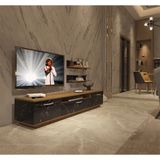 Decoraktiv Trendstyle 4 Mdf Pera Siyah Tv Ünitesi Tv Sehpası