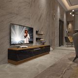 Decoraktiv Trendstyle 4s MDF TV Sehpa Ünitesi - Pera Siyah Mermer