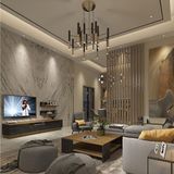 Decoraktiv Trendstyle 4s MDF Tv Ünitesi ve Orta Sehpa 2'li Set - Pera Siyah Mermer