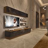 Decoraktiv Trendstyle 5 MDF TV Sehpa Ünitesi - Pera Siyah Mermer