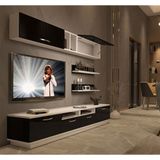Decoraktiv Trendstyle 5220 Beyaz Siyah Slm Tv Ünitesi Tv Sehpası