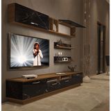 Decoraktiv Trendstyle 5220d Ceviz Siyah Mdf Tv Ünitesi Tv Sehpası