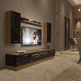 Decoraktiv Trendstyle 5220D Pera Siyah Mermer PDF Tv Ünitesi