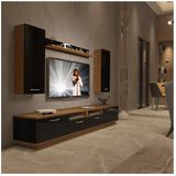 Decoraktiv Trendstyle 5220d Slm Ceviz Siyah Tv Ünitesi