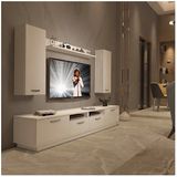 Decoraktiv Trendstyle 5220d Slm Parlak Beyaz Tv Ünitesi