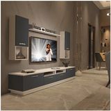 Decoraktiv Trendstyle 5220da Mdf Beyaz Antrasit Tv Ünitesi