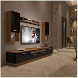 Decoraktiv Trendstyle 5220da Mdf Ceviz-Siyah Tv Ünitesi