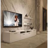 Decoraktiv Trendstyle 5220da Parlak Beyaz Mdf Tv Ünitesi Tv Sehpası