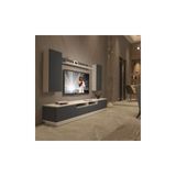 Decoraktiv Trendstyle 5220ds Beyaz Antrasit Mdf Tv Ünitesi Tv Sehpası
