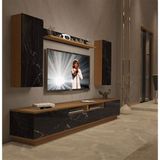 Decoraktiv Trendstyle 5220ds Ceviz Siyah Mdf Tv Ünitesi Tv Sehpası