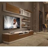Decoraktiv Trendstyle 5220s Beyaz Ceviz Slm Tv Ünitesi Tv Sehpası