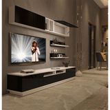 Decoraktiv Trendstyle 5220s Beyaz Siyah Slm Tv Ünitesi Tv Sehpası