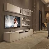 Decoraktiv Trendstyle 5220s Parlak Beyaz Slm Tv Ünitesi Tv Sehpası