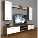 Decoraktiv Trendstyle 5da Ceviz Beyaz Mdf Tv Ünitesi Tv Sehpası