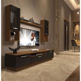 Decoraktiv Trendstyle 5da Ceviz Siyah Mdf Tv Ünitesi Tv Sehpası