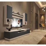 Decoraktiv Trendstyle 5das Beyaz Antrasit Mdf Tv Ünitesi Tv Sehpası