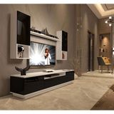 Decoraktiv Trendstyle 5das Beyaz Siyah Mdf Tv Ünitesi Tv Sehpası