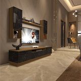 Decoraktiv Trendstyle 5das MDF TV Sehpa Ünitesi - Pera Siyah Mermer