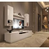 Decoraktiv Trendstyle 5das Parlak Beyaz Mdf Tv Ünitesi Tv Sehpası