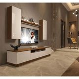 Decoraktiv Trendstyle 5ds Ceviz Beyaz Mdf Tv Ünitesi Tv Sehpası