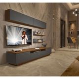Decoraktiv Trendstyle 5s Ceviz Antrasit Mdf Tv Ünitesi Tv Sehpası