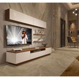 Decoraktiv Trendstyle 5s Ceviz Beyaz Mdf Tv Ünitesi Tv Sehpası