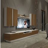 Decoraktiv Trendstyle 8d Ceviz Beyaz Slm Tv Ünitesi Tv Sehpası