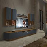 Decoraktiv Trendstyle 8da Ceviz Antrasit Mdf Tv Ünitesi Tv Sehpası