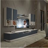 Decoraktiv Trendstyle 8das Beyaz Antrasit Mdf Tv Ünitesi Tv Sehpası