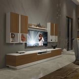 Decoraktiv Trendstyle 8das Ceviz Beyaz Mdf Tv Ünitesi Tv Sehpası