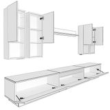 Decoraktiv Trendstyle 8das Pera Antrasit Mdf Tv Ünitesi Tv Sehpası