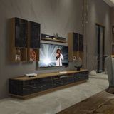 Decoraktiv Trendstyle 8das Pera Siyah Mdf Tv Ünitesi Tv Sehpası