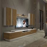 Decoraktiv Trendstyle 8ds Beyaz Pera Mdf Tv Ünitesi Tv Sehpası