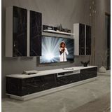Decoraktiv Trendstyle 8ds Beyaz Siyah Mdf Tv Ünitesi Tv Sehpası