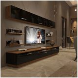 Decoraktiv Trendstyle 8y Mdf Ceviz-Siyah Tv Ünitesi