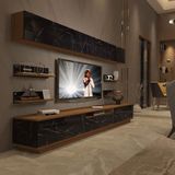 Decoraktiv Trendstyle 8ys Mdf Ceviz-Siyah Tv Ünitesi