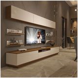 Decoraktiv Trendstyle 8ys Slm Beyaz Ceviz Tv Ünitesi