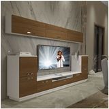 Decoraktiv Trendstyle 9 Mdf Beyaz Ceviz Tv Ünitesi