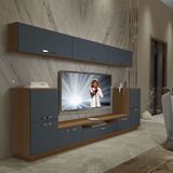 Decoraktiv Trendstyle 9 Mdf Ceviz Antrasit Tv Ünitesi