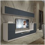 Decoraktiv Trendstyle 9s Mdf Beyaz Antrasit Tv Ünitesi