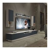 Decoraktiv Trendstyle Beyaz Antrasit 270das Mdf Tv Ünitesi Tv Sehpası