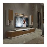 Decoraktiv Trendstyle Beyaz Ceviz 270das Slm Tv Ünitesi Tv Sehpası