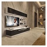Decoraktiv Trendstyle Beyaz Siyah 5 Mdf Tv Ünitesi Tv Sehpası
