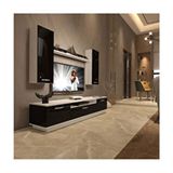 Decoraktiv Trendstyle Beyaz Siyah 5d Mdf Tv Ünitesi Tv Sehpası