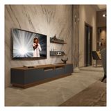 Decoraktiv Trendstyle Ceviz Antrasit 220rs Mdf Tv Ünitesi Tv Sehpası