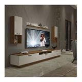 Decoraktiv Trendstyle Ceviz Beyaz 270da Mdf Tv Ünitesi Tv Sehpası
