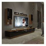 Decoraktiv Trendstyle Ceviz-Siyah 270da Slm Tv Ünitesi Tv Sehpası