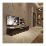 Decoraktiv Trendstyle Ceviz Siyah 4s Mdf Tv Ünitesi Tv Sehpası