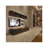 Decoraktiv Trendstyle Ceviz Siyah 5 Mdf Tv Ünitesi Tv Sehpası
