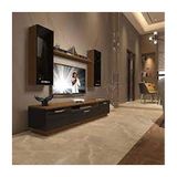 Decoraktiv Trendstyle Ceviz Siyah 5d Mdf Tv Ünitesi Tv Sehpası